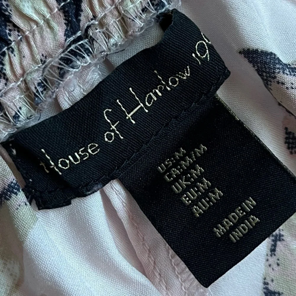House of Harlow 1960 • Pink Tropical Floral Satin Pajama Shorts